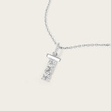 Pendentif T Or Blanc