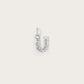Lettre U en Or Blanc 