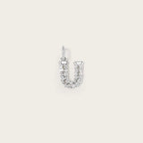 Lettre U en Or Blanc 