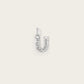 Lettre U en Or Blanc 