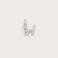 Lettre W en Or Blanc 
