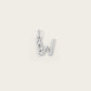 Lettre W en Or Blanc 