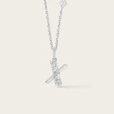 Pendentif X Or Blanc