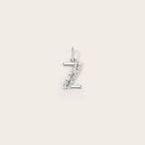 Lettre Z en Or Blanc 
