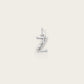 Lettre Z en Or Blanc 