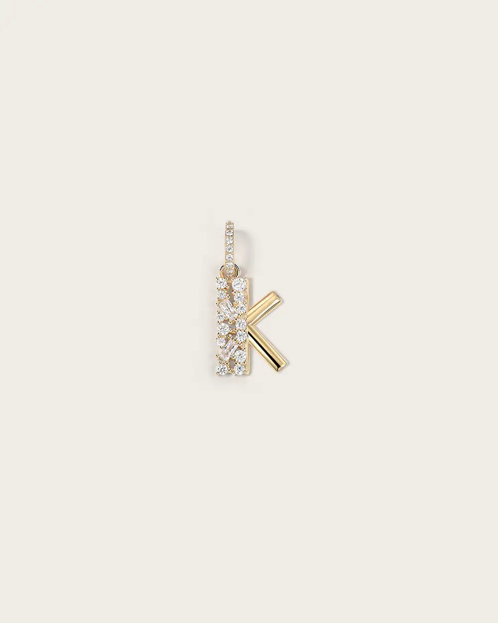 Lettre K en Or Jaune 