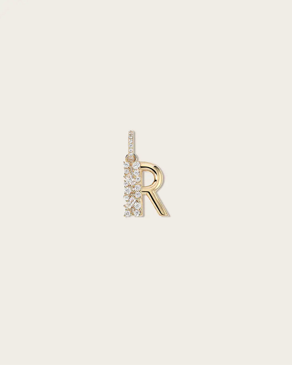 Lettre R en Or Jaune 