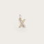 Lettre X en Or Jaune 