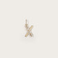 Lettre X en Or Jaune 