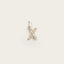 Lettre X en Or Jaune 