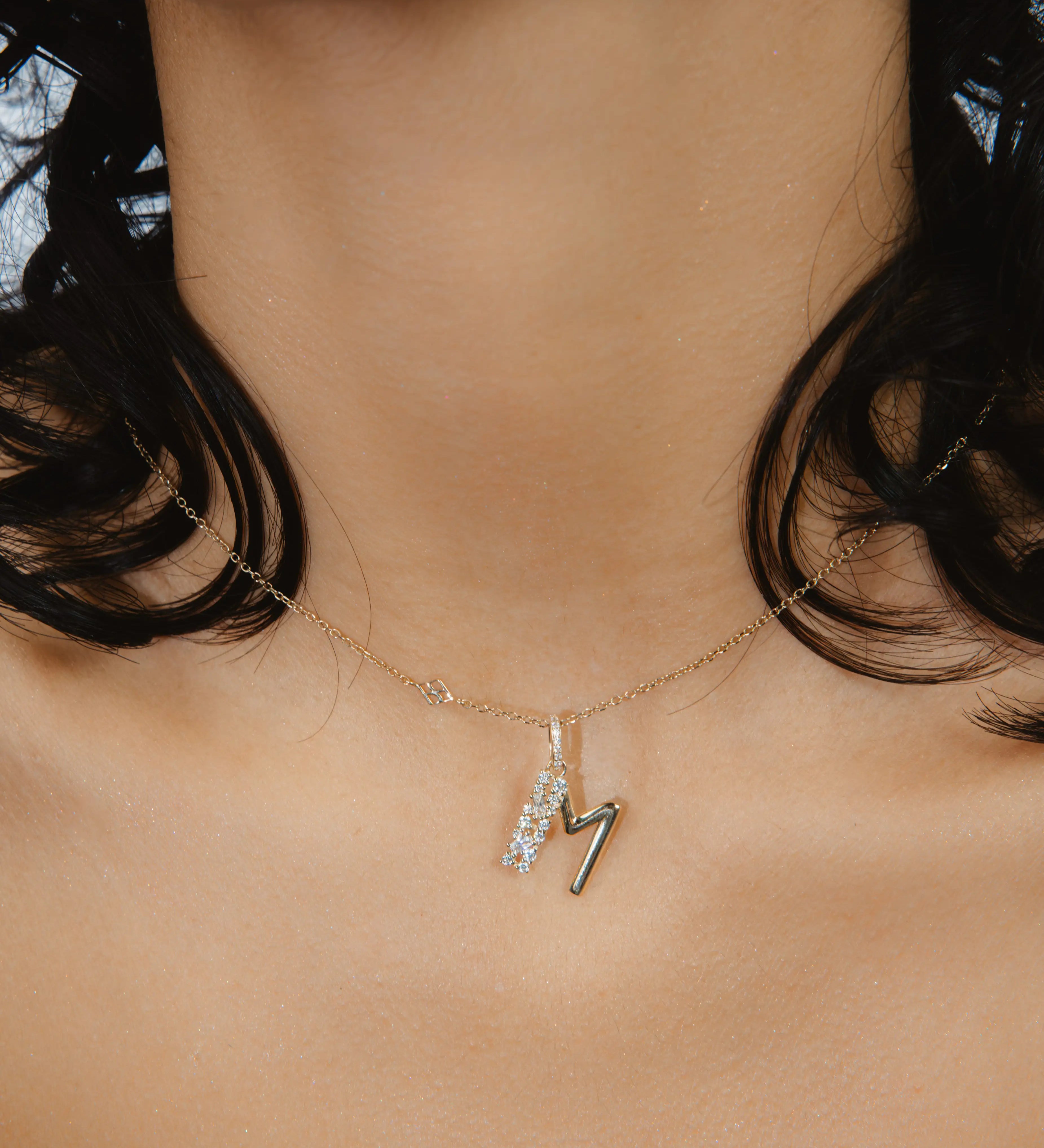 Pendentif M Or Jaune