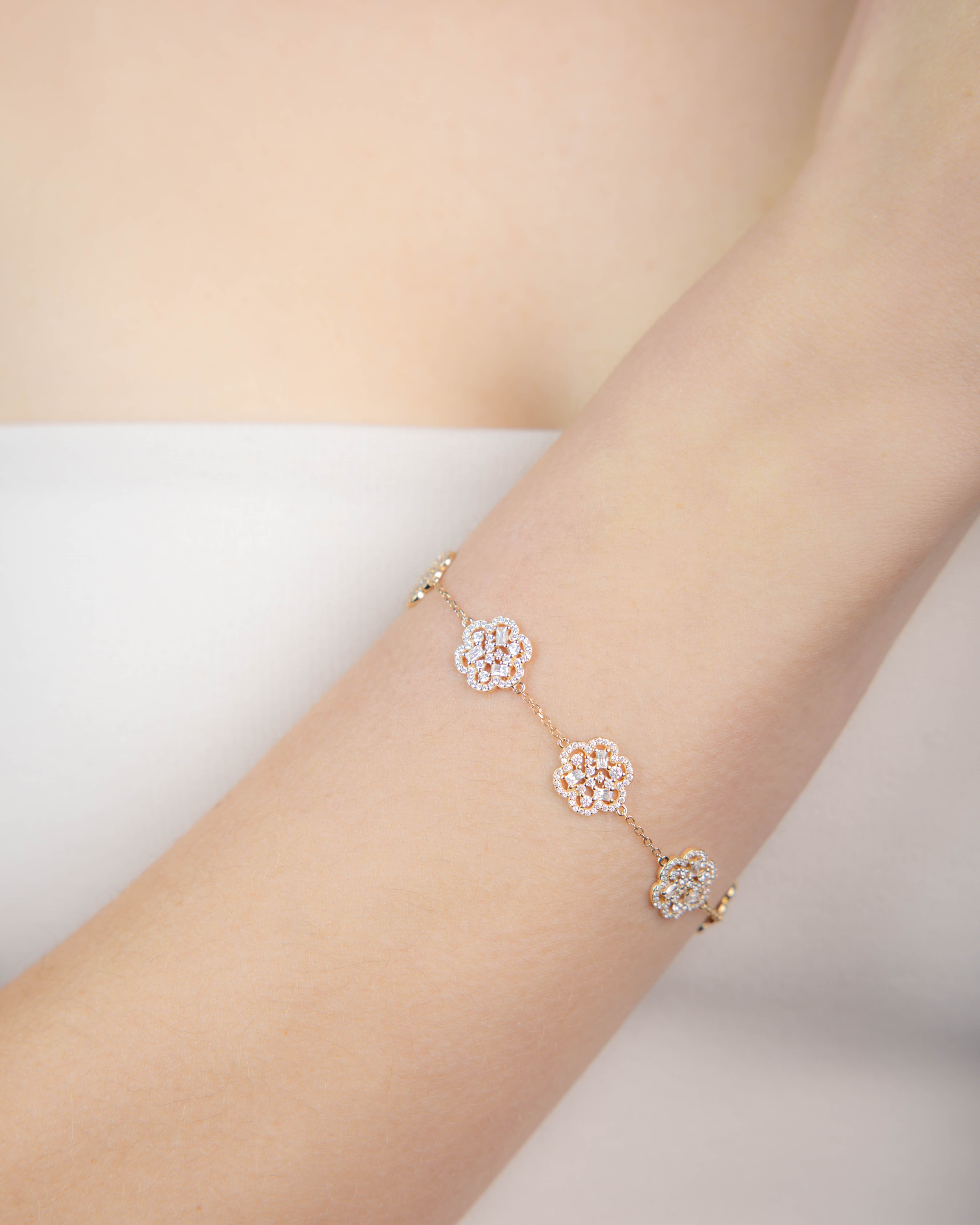 Bracelet Baby Flora Or Jaune