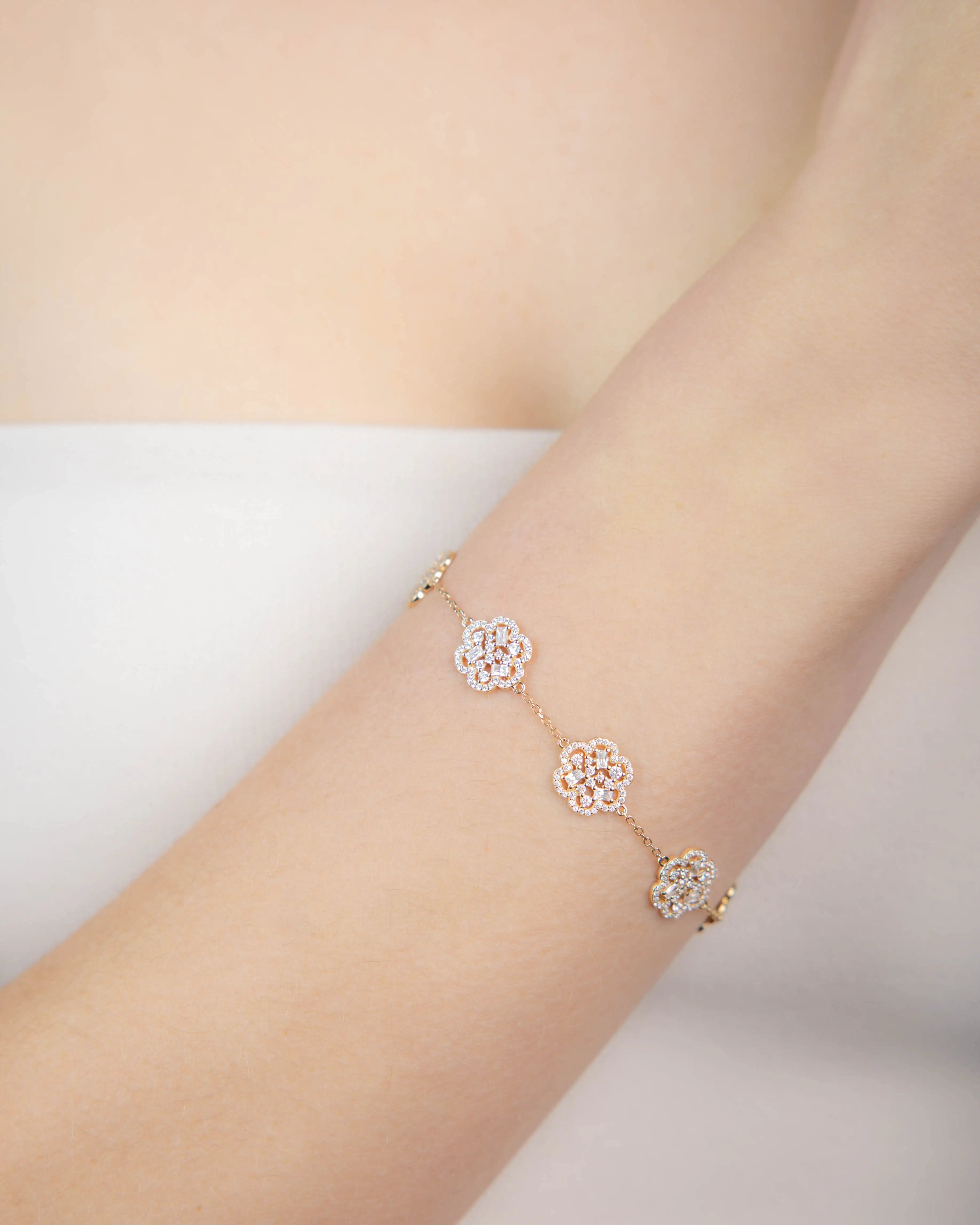 Bracelet Baby Flora Or Jaune