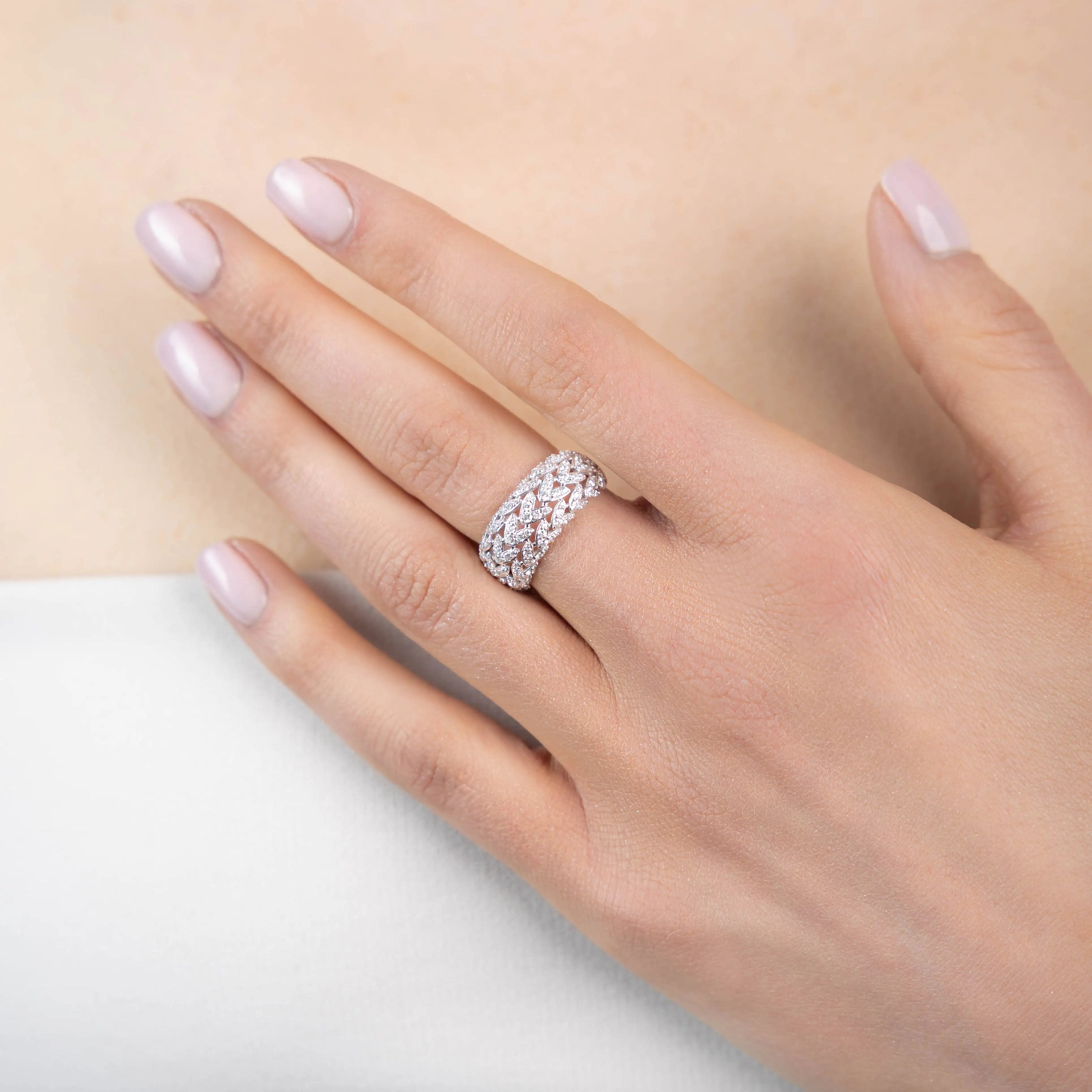 Bague Alaïa en Or Blanc