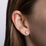 Infinity Earrings 0.60 carat Yellow Gold