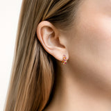 Boucles d'oreilles Ophélie Créoles Rosée