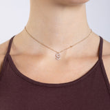 Collier Initiale S porté