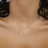 Lettre S or jaune 