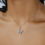 Lettre W or blanc 
