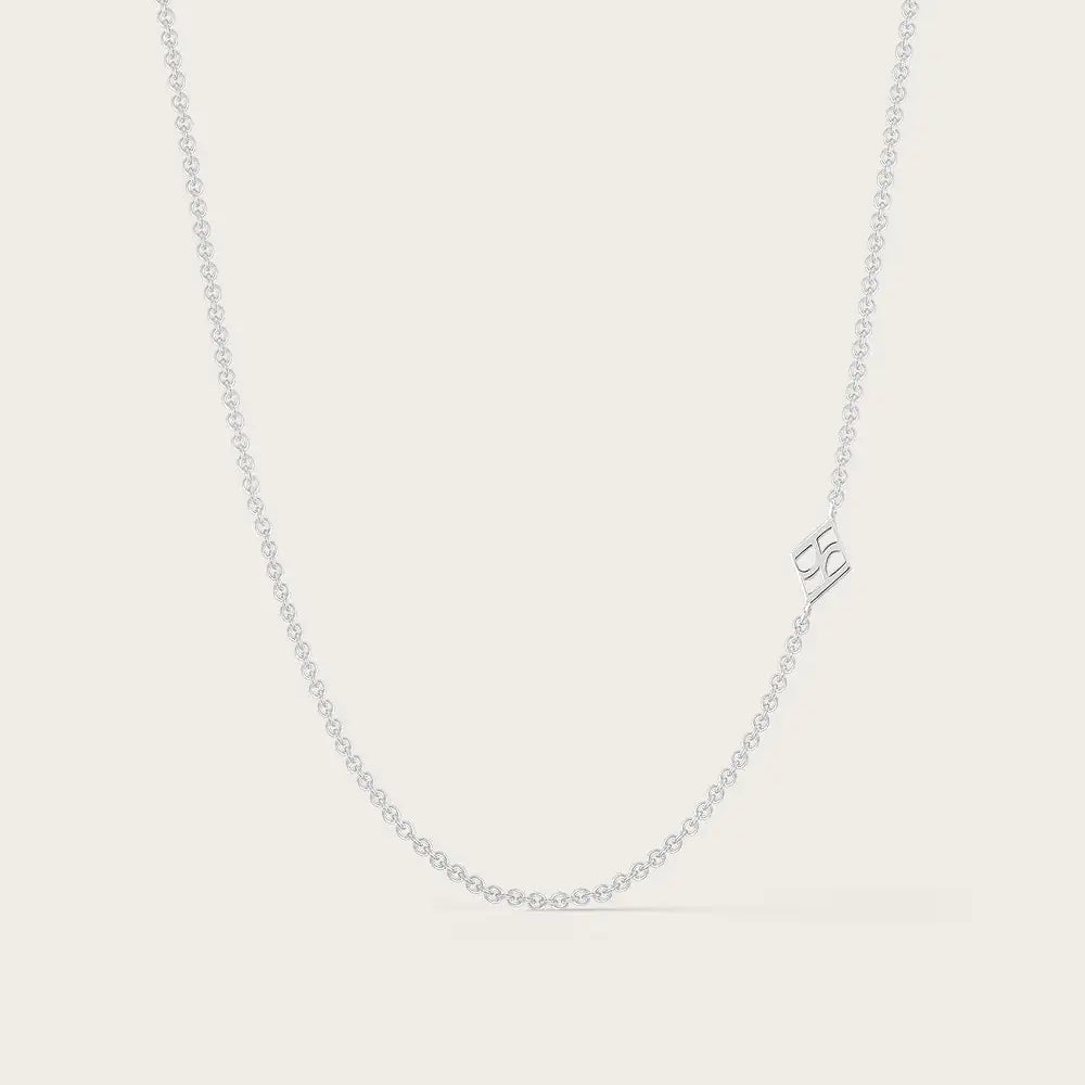 Chaine Large en Or Blanc 