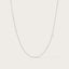 Chaine fine en Or Blanc 