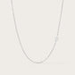 Chaine fine en Or Blanc 