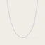 Chaine fine en Or Blanc 