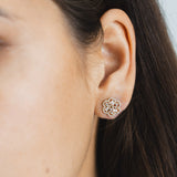 Boucles d'oreilles Flora en or jaune 