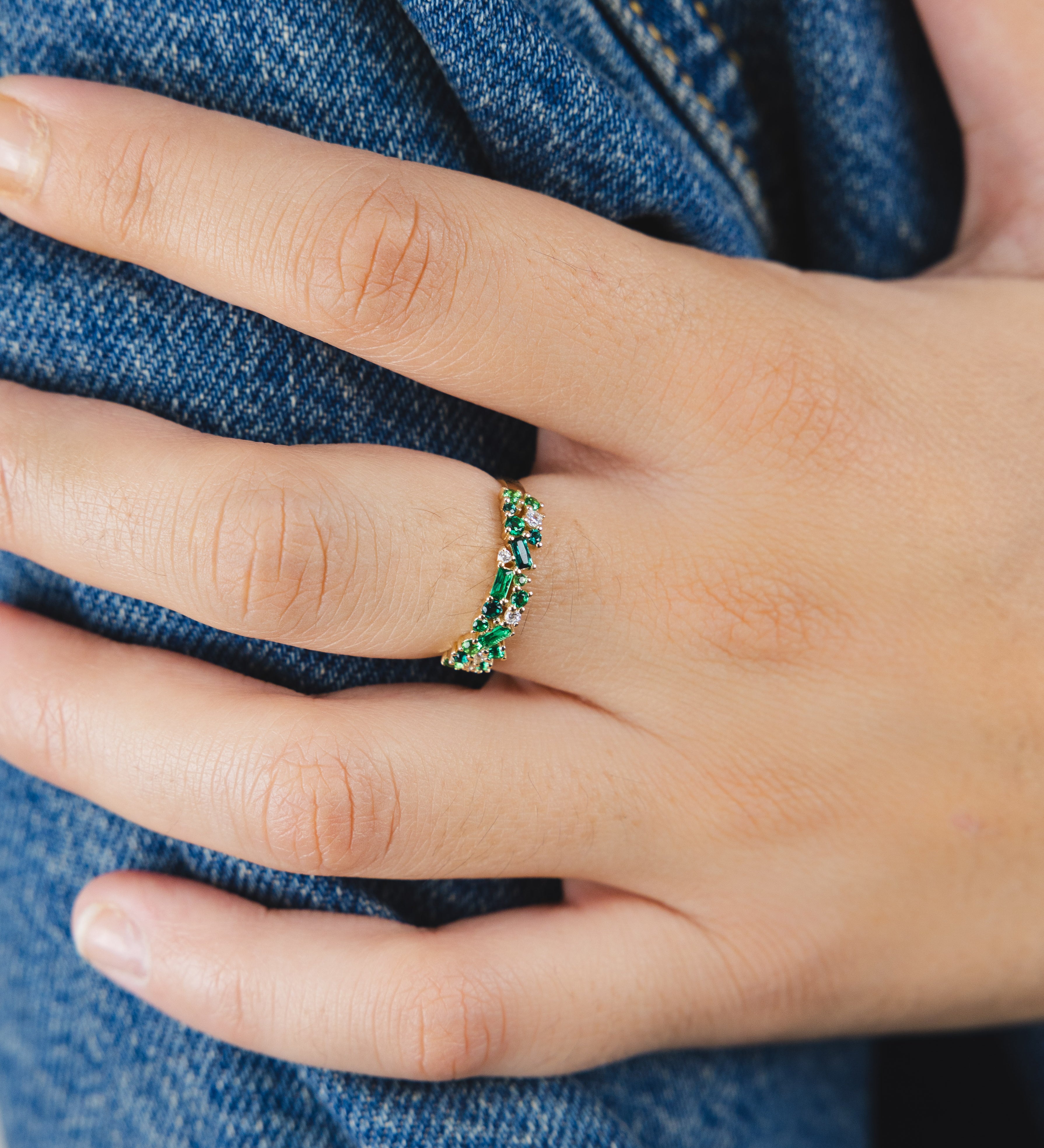 Bague Ophélie Olive en or jaune