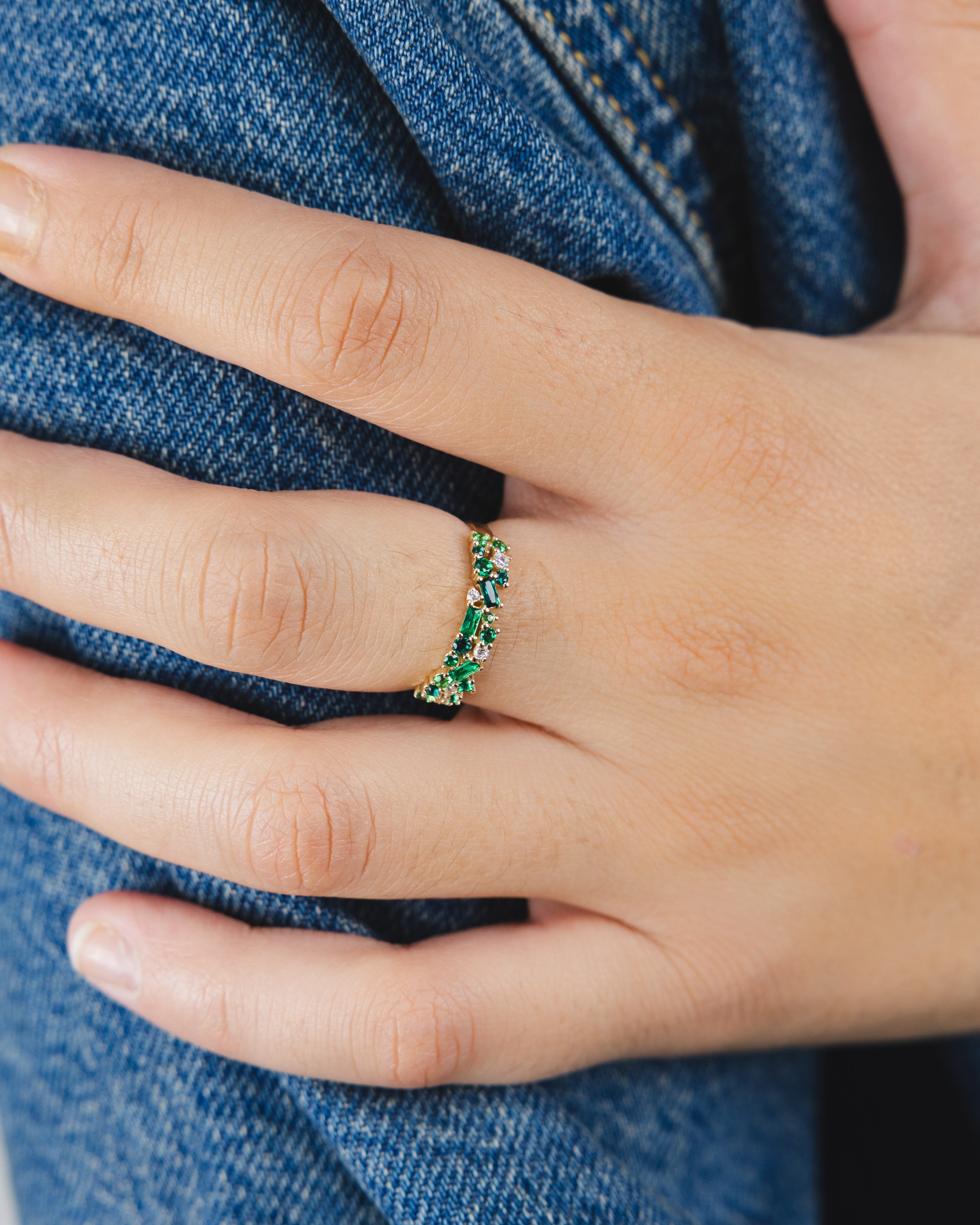 Bague Ophélie Olive en or jaune