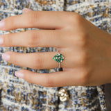 Bague Paloma Olive Or Blanc