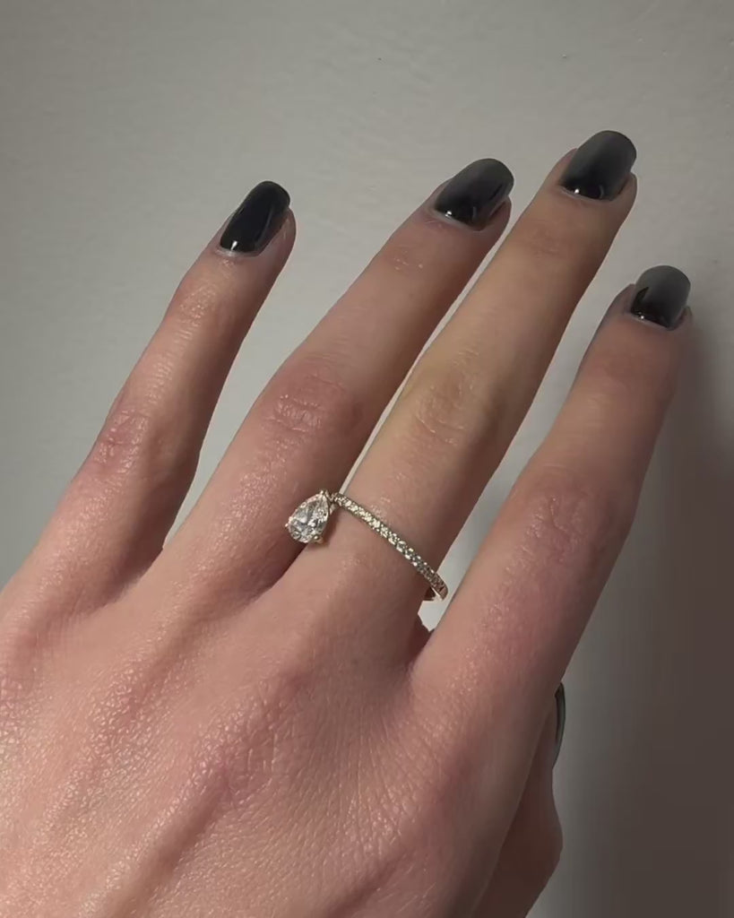 Bague Angélique 0.89 carat en Or Jaune